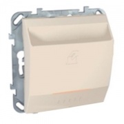 Выключатель карточный  с выдержкой времени SE Unica, бежевый