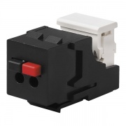 Разъем для подключения динамиков IDC самозажимной Fede Черный