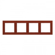 Рамка 4-ая стекло Jung A Creation Красный