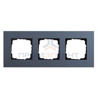 Рамка 3-ая Gira Esprit Linoleum-Multiplex Синий