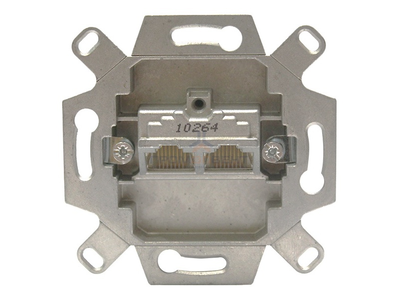 Мех-зм 2-ной комп. розетки 2хRJ45  Cat.5e-8 250 МГц