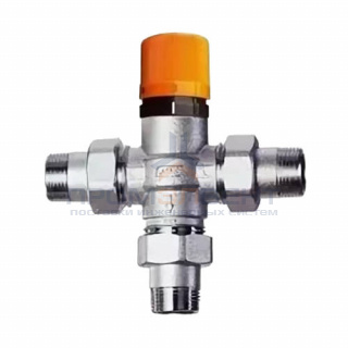 Смеситель термостатический SolarFAR 3955 - 1/2" (НР/НР, Tmax 120°C, регулировака 25÷65°C)