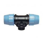 Тройник с переходом на наружную резьбу UNIDELTA 1010 - 63 x 1"1/2 (винтовой, для труб ПНД)