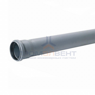 Труба для внутренней канализации СИНИКОН Standart - D50x1.8 мм, длина 150 мм (цвет серый)