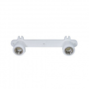 Водорозетка двойная KALDE - 20 x 1/2" (для полипропиленовых труб, с межосевым расстоянием 210 мм)