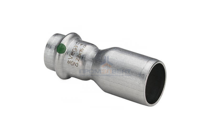 Муфта Viega Sanpress Inox 2315.1 - 35 x 28 (нержавеющая сталь)