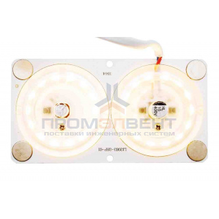 02-15 Плата светодиодная, 220В, 24Вт, smd2835, IP20, 80Лм/Вт, 120*63мм, прямоугольная с линзой,б/пульс.,ТБ