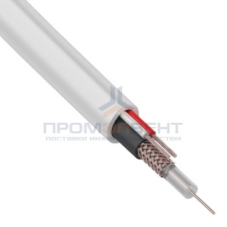 Кабель видеонаблюдения КВК-В 2х0,35мм  [бухта 200м]