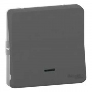 Механизм кнопочного выключателя с подсветкой Mureva Styl IP55 Schneider Electric Антрацит