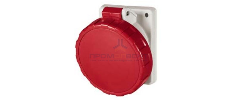 Розетка скрытой установки с наклоном DKC Quadro IP67 63A 2P+E 230V