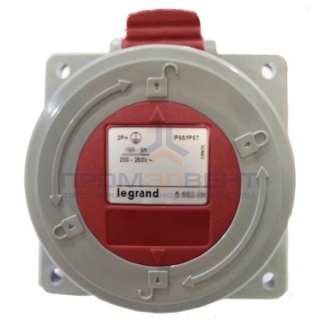 Розетка встраиваемая Legrand P17 16А 3К+H+З 380В IP67