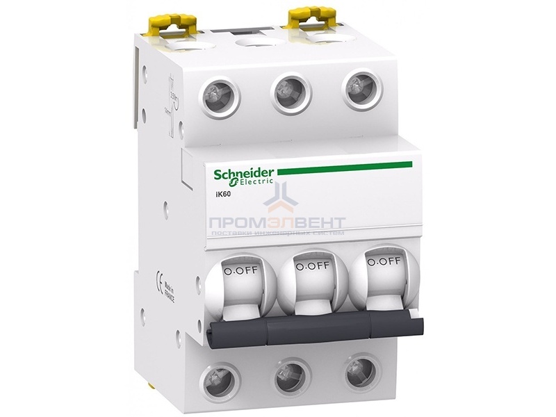 Автоматический выключатель Schneider Electric Acti 9 iK60 3П 20A 6кА C (автомат)