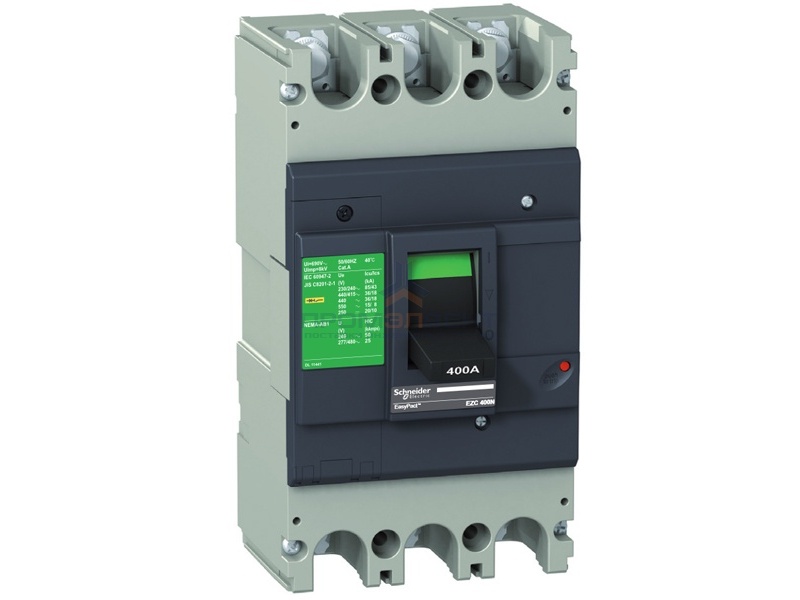 Автоматический выключатель Schneider Electric EZC400N 400A 36кА/415В 3П3Т (автомат)
