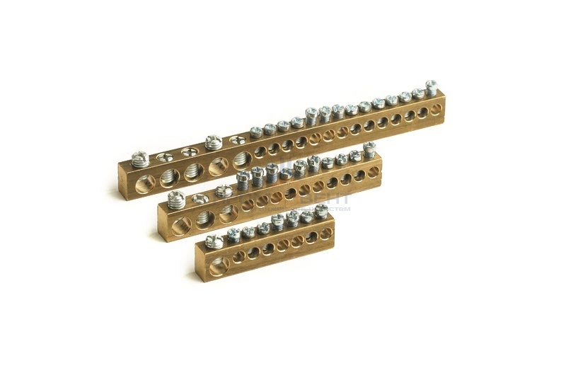 Клеммная колодка   8мод. (отв. 1х5,4мм+7х4,5мм)