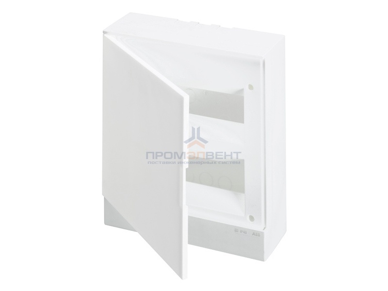 ABB Basic E Бокс настенный 24М белая непрозрачная дверь (с клеммами)