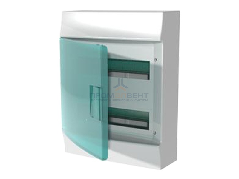 Бокс настенный ABB Mistral41 24М зеленая дверь без клеммного блока