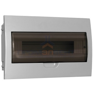 Бокс ЩРВ-П-18 на 18 модулей встраиваемый пластиковый с прозрачной дверкой IP40 ИЭК