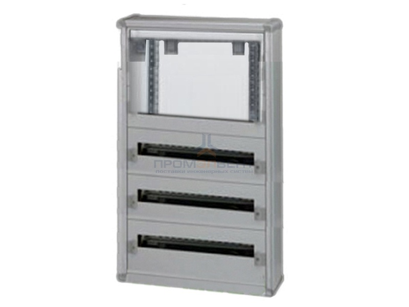 Шкаф пластиковый Legrand XL3 160 накладной на 72 (3х24) модуля + место под счетчик с шиной без двери