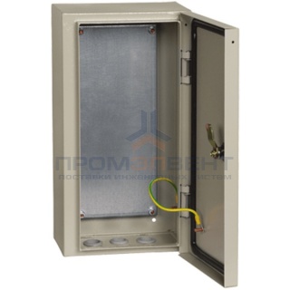 Щит металлический влагозащищенный ЩМП-4.2.1-0 74 У2 IP54, с монтажной платой  400х210х150 ИЭК
