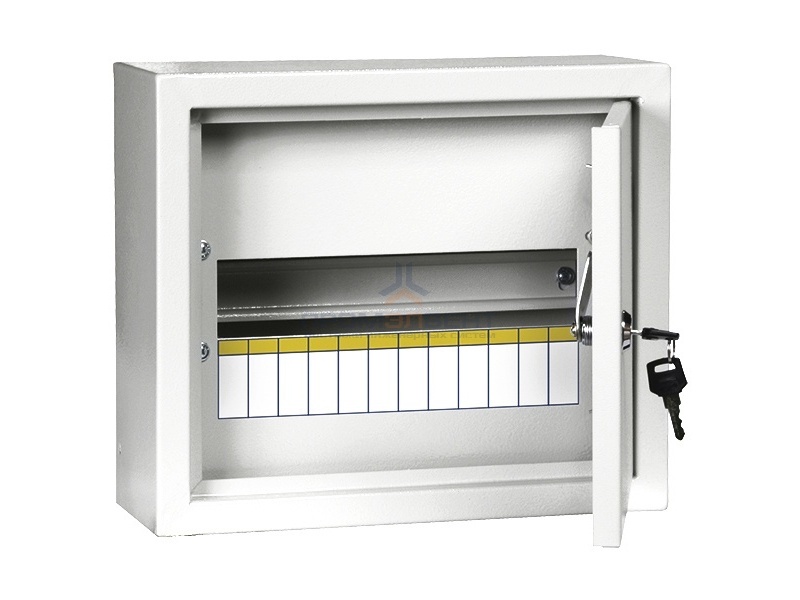 Щит металлический ЩРн-12з-1 38 УХЛ3 IP31 на 12 модулей навесной 265х310х120 белый ИЭК