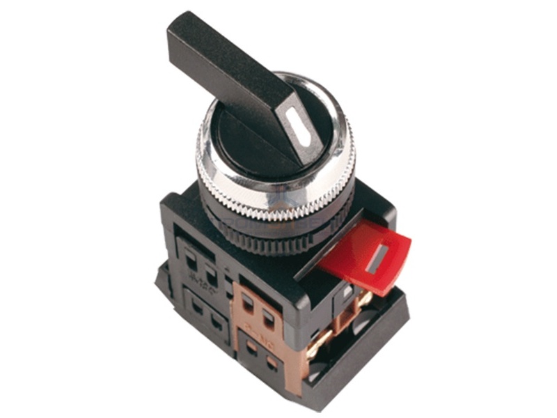 Переключатель АLСLR-22 черный 3 пол. I-O-II 1з+1р ИЭК